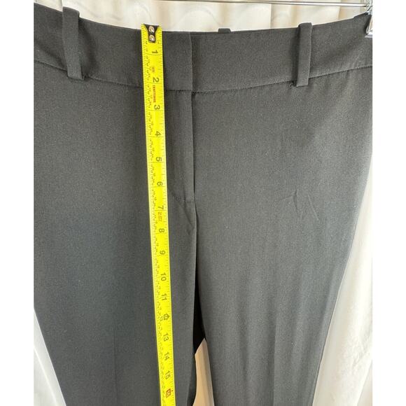 Ann Taylor LOFT Julie Fit Crepe Trousers Black  6 T Dark Academia Witchy  66-41 - Picture 9 of 15